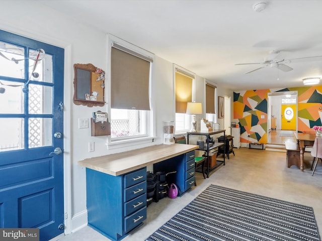 25 E Potomac St, Williamsport, MD 21795 - misc room with a ceiling fan and a desk