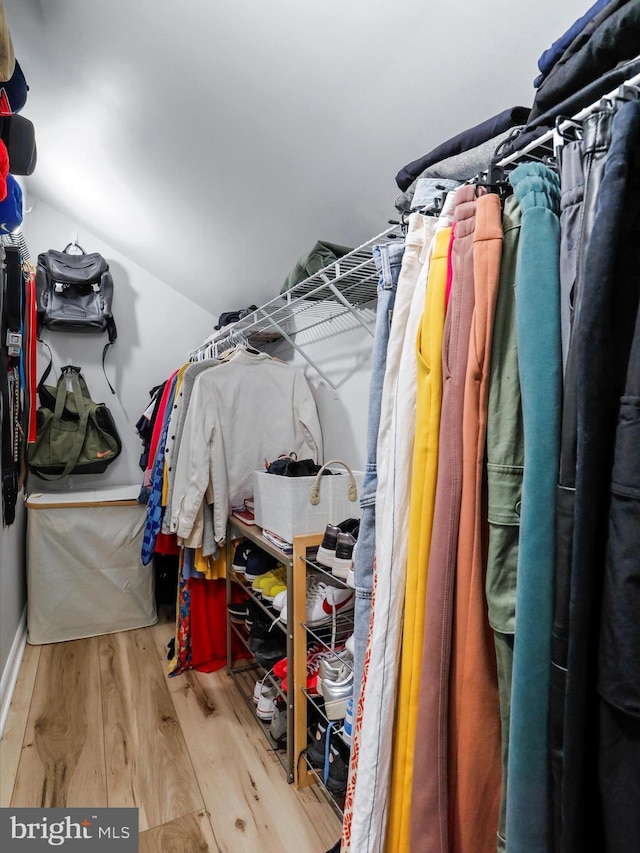 25 E Potomac St, Williamsport, MD 21795 - walk in closet featuring wood finished floors and vaulted ceiling