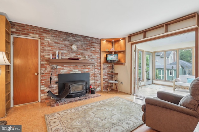 140 Ardmore Ave, Haddonfield, NJ 08033 - living area featuring a wood stove