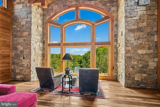 2042 Folk Rd, Fogelsville, PA 18051 - sitting room featuring hardwood / wood-style flooring and healthy amount of natural light