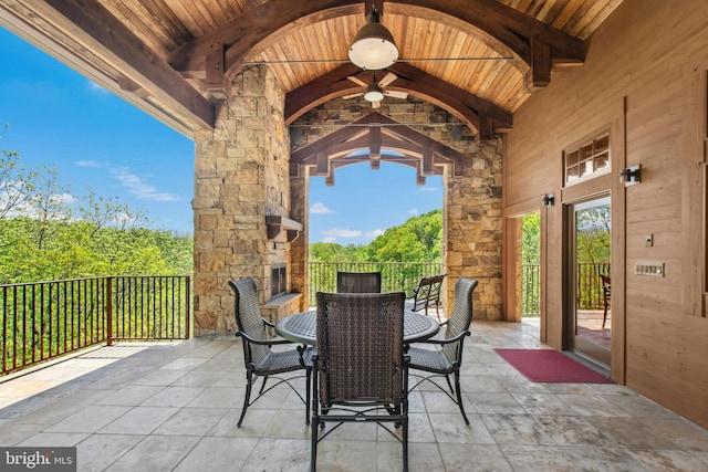 2042 Folk Rd, Fogelsville, PA 18051 - view of patio / terrace featuring outdoor dining space