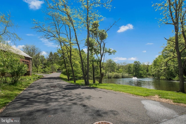 2042 Folk Rd, Fogelsville, PA 18051 - view of asphalt road with a water view and a view of trees