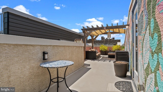 547 N 12th St Unit 2, Philadelphia, PA 19123 - view of patio / terrace featuring a pergola