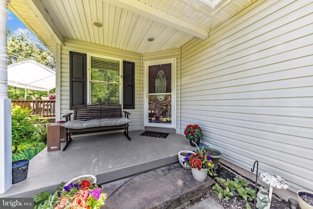 343 Mill Farm Trl, Berkeley Springs, WV 25411 - view of exterior entry with a porch