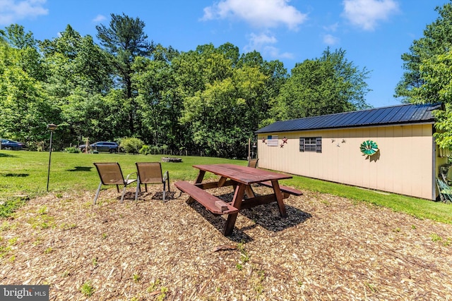 343 Mill Farm Trl, Berkeley Springs, WV 25411 - view of green lawn featuring an outbuilding