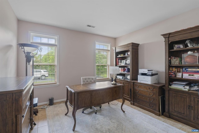 989 Clearfields Ln, Crozet, VA 22932 - office with light tile patterned floors and baseboards