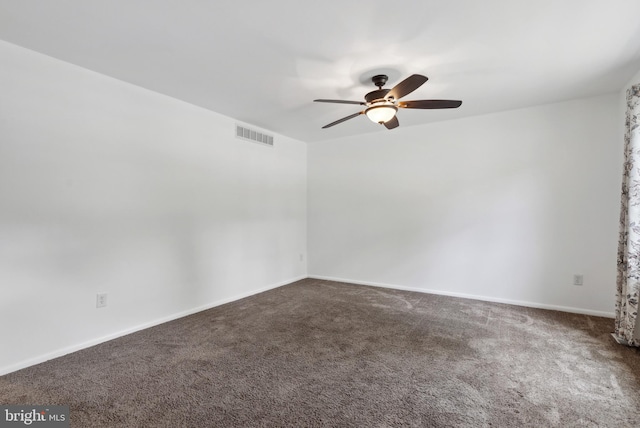 7 Breckenridge Dr, Sicklerville, NJ 08081 - empty room with a ceiling fan, carpet floors, and baseboards