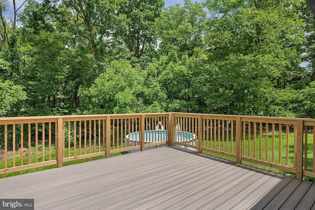 220 Firetower Rd, Port Deposit, MD 21904 - wooden terrace with an outdoor pool