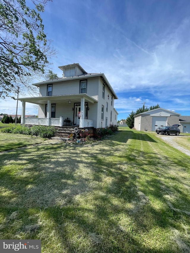 5694 Hanover Rd, Hanover, PA 17331 - american foursquare style home with covered porch and a front yard