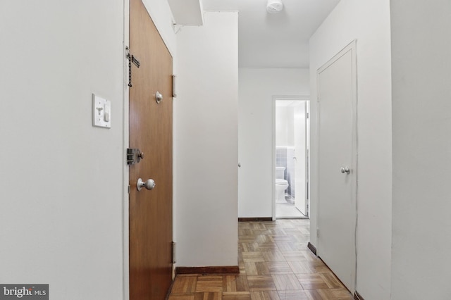 4200 Cathedral Ave NW Unit 317, Washington, DC 20016 - hall with baseboards