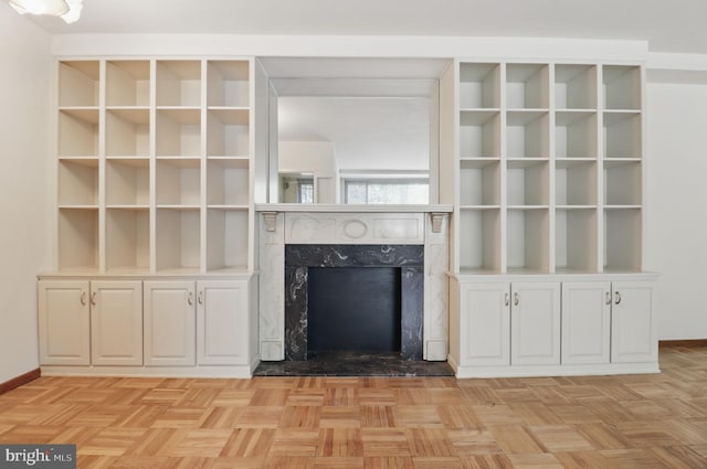 4200 Cathedral Ave NW Unit 317, Washington, DC 20016 - unfurnished living room featuring a fireplace
