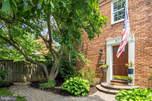 823 Church St, Alexandria, VA 22314 - entrance to property with brick siding