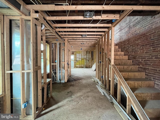 623 N Luzerne Ave, Baltimore, MD 21205 - below grade area with brick wall