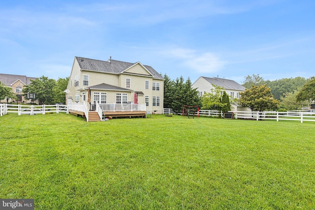 124 Willow Grove Mill Dr, Middletown, DE 19709 - back of property featuring a deck