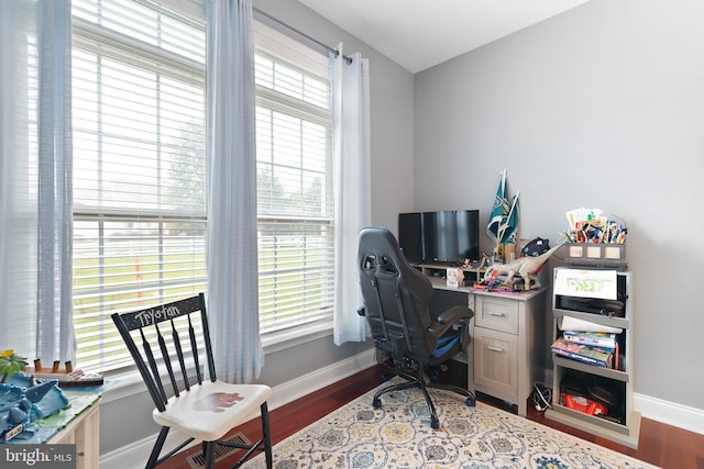 124 Willow Grove Mill Dr, Middletown, DE 19709 - office featuring baseboards and wood finished floors