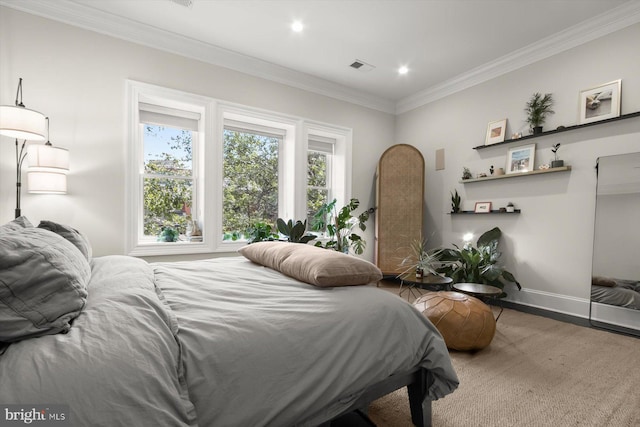 1775 Church St NW Unit 8, Washington, DC 20036 - bedroom with ornamental molding, recessed lighting, and baseboards