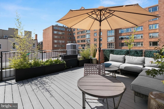 1775 Church St NW Unit 8, Washington, DC 20036 - deck featuring an outdoor living space