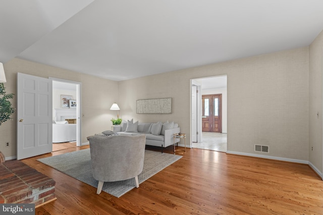 3713 Templeton Pl, Alexandria, VA 22304 - living room featuring light wood finished floors and baseboards