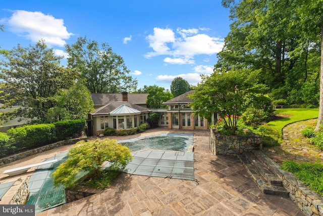 3713 Templeton Pl, Alexandria, VA 22304 - outdoor pool featuring a patio area and a diving board