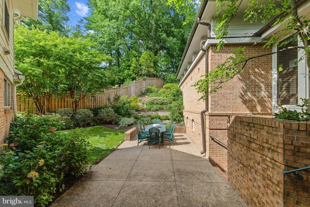 3713 Templeton Pl, Alexandria, VA 22304 - fenced backyard with a patio area