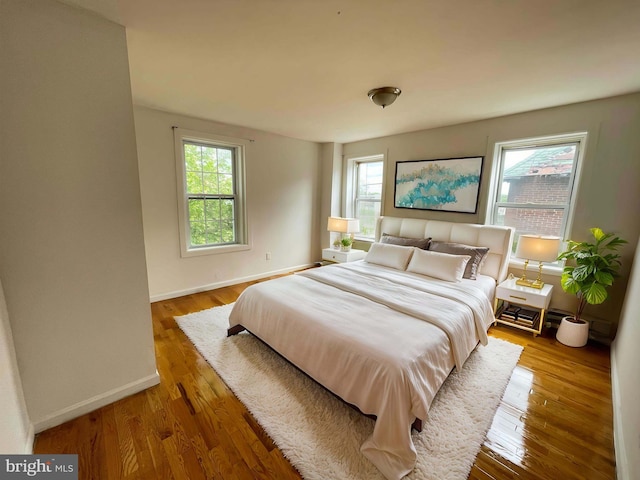 3647 N 19th St, Philadelphia, PA 19140 - bedroom with baseboards, multiple windows, and wood finished floors