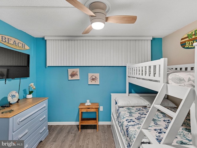4711 Coastal Hwy Unit 538, Ocean City, MD 21842 - bedroom featuring wood finished floors and ceiling fan