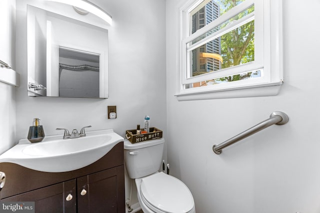 1302 Burlington Dr, Odenton, MD 21113 - half bathroom with vanity and toilet