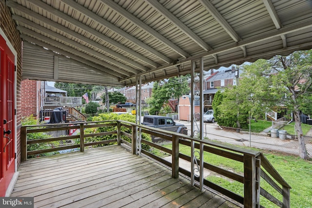 234 Linden Ave, Towson, MD 21286 - view of wooden deck