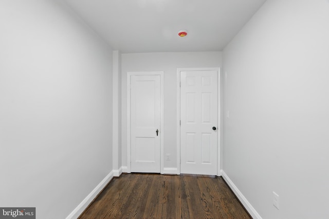 234 Linden Ave, Towson, MD 21286 - hallway with dark wood finished floors and baseboards
