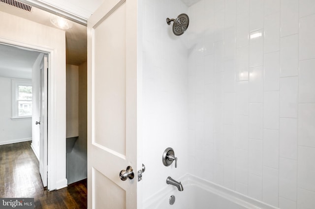 515 Devon Rd, Havertown, PA 19083 - full bathroom featuring wood finished floors and bathing tub / shower combination