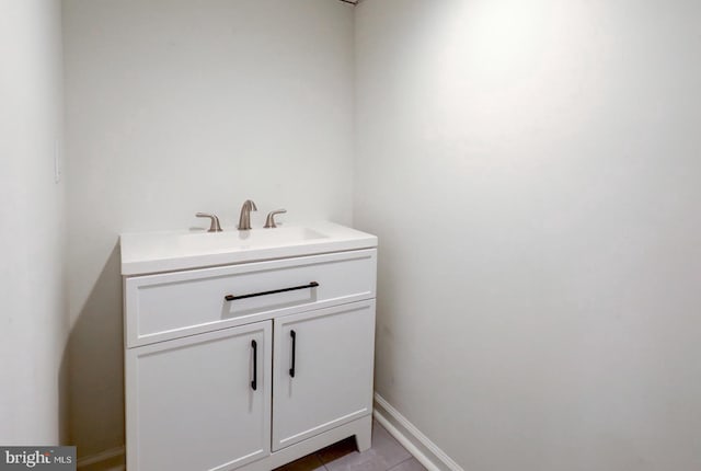 515 Devon Rd, Havertown, PA 19083 - bathroom featuring vanity, tile patterned floors, and baseboards