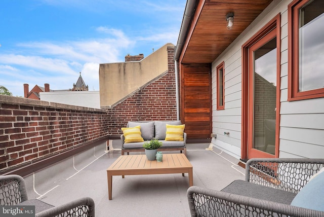 510 Pine St, Philadelphia, PA 19106 - view of patio / terrace featuring an outdoor hangout area and a balcony