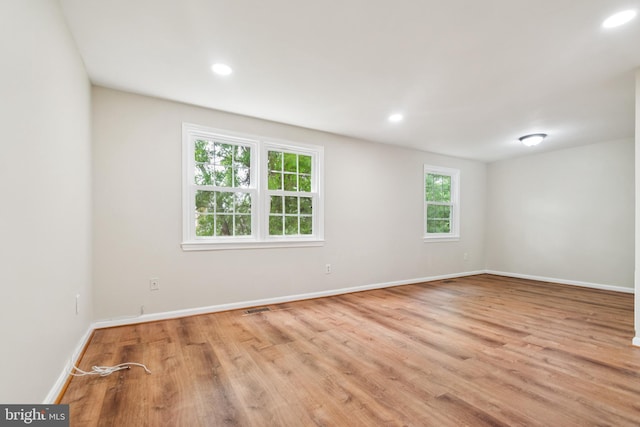 122 Sharpstead Ln, Gaithersburg, MD 20878 - empty room featuring wood finished floors, baseboards, and recessed lighting