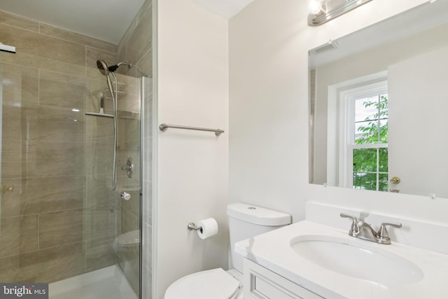 122 Sharpstead Ln, Gaithersburg, MD 20878 - full bath with toilet, vanity, and a stall shower