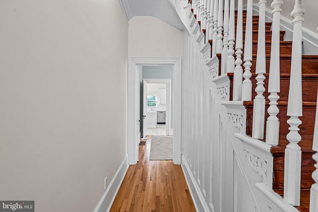 3 E Poplar St, Wenonah, NJ 08090 - corridor featuring light wood-type flooring and baseboards