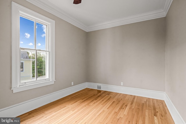 3 E Poplar St, Wenonah, NJ 08090 - unfurnished room with hardwood / wood-style floors, crown molding, and baseboards