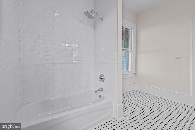 3 E Poplar St, Wenonah, NJ 08090 - bathroom with shower / bath combination and baseboards