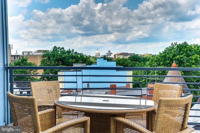 1391 Pennsylvania Ave SE Unit 471, Washington, DC 20003 - balcony with outdoor dining space
