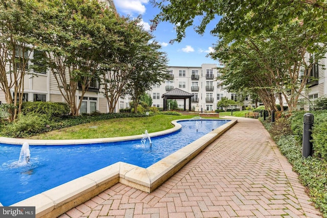 1391 Pennsylvania Ave SE Unit 471, Washington, DC 20003 - view of swimming pool with a gazebo