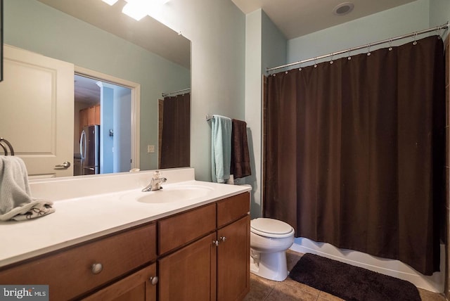1391 Pennsylvania Ave SE Unit 471, Washington, DC 20003 - bathroom with toilet, vanity, and tile patterned floors