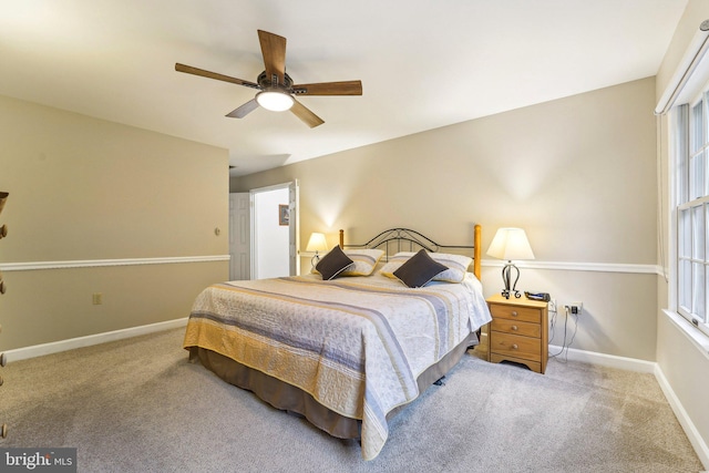 4270 Deborah Ct, Mount Airy, MD 21771 - bedroom with carpet, baseboards, multiple windows, and ceiling fan
