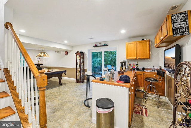 4270 Deborah Ct, Mount Airy, MD 21771 - kitchen featuring baseboards, recessed lighting, and billiards table