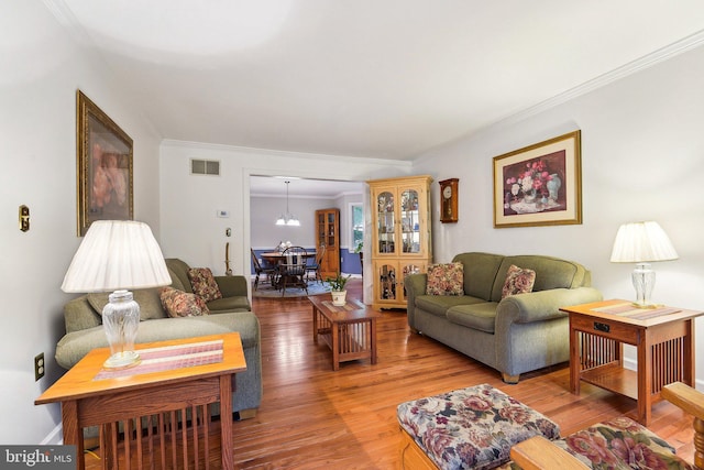 4270 Deborah Ct, Mount Airy, MD 21771 - living room with light wood-style floors and ornamental molding