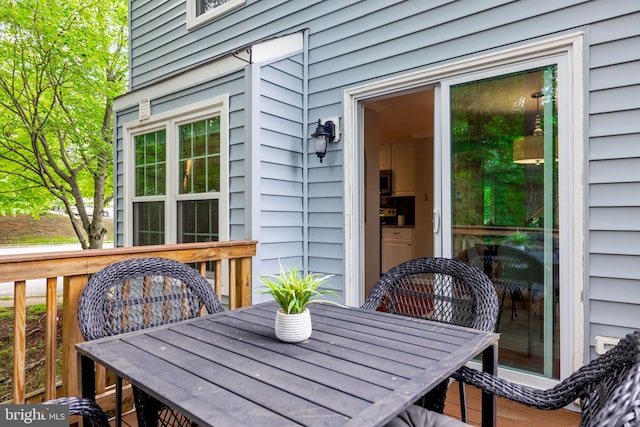 6600 Rockleigh Way, Alexandria, VA 22315 - deck featuring outdoor dining area
