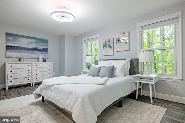 6600 Rockleigh Way, Alexandria, VA 22315 - bedroom with wood finished floors and baseboards