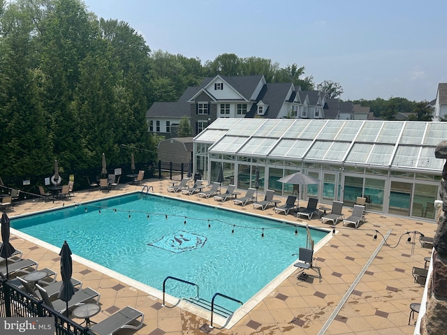 45 Lavender Dr, Yardley, PA 19067 - community pool featuring a patio area