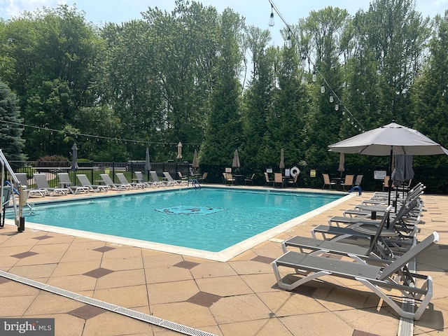 45 Lavender Dr, Yardley, PA 19067 - community pool with a patio