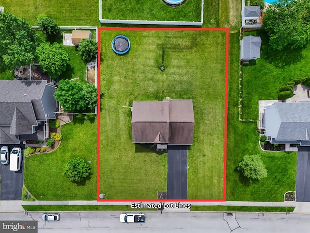 140 N Allwood Dr, Hanover, PA 17331 - aerial view of property's location featuring property parcel outlined