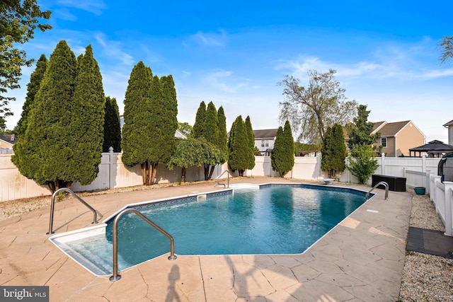 121 Gaff Rd, Manahawkin, NJ 08050 - view of pool with a fenced backyard and a patio area