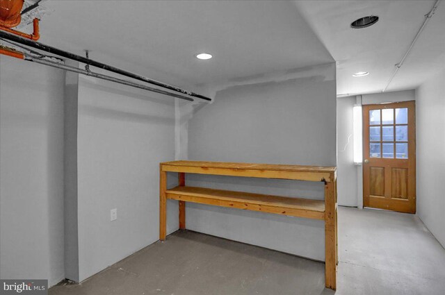 918 Spring St, Reading, PA 19604 - below grade area with recessed lighting
